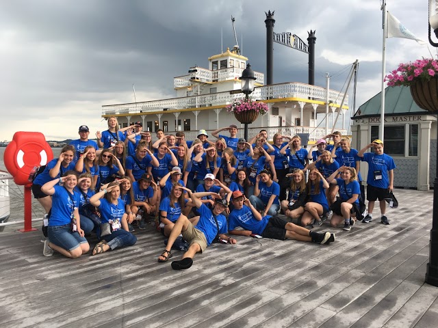 At the wharf - youth tour